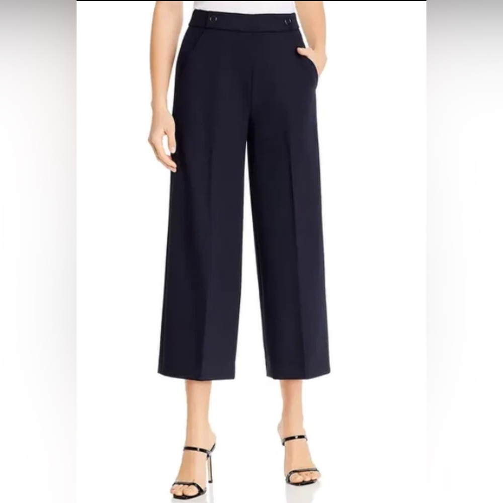 Ellie Tahari Juno Wide Leg Cropped Pants